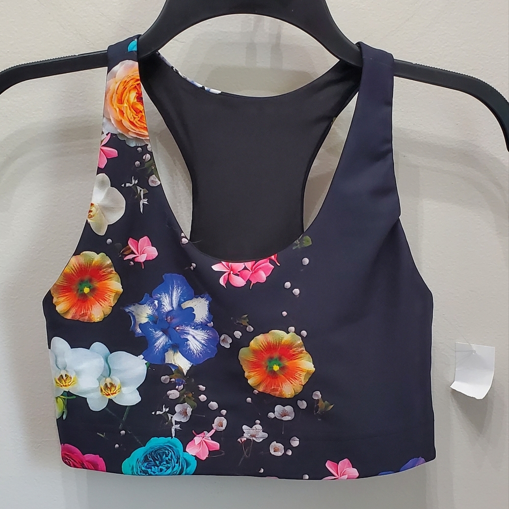 TEREZ DuoKnit Sports Bra in Fresh Floral